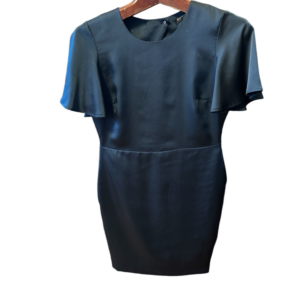 Massimo Fabbro Italy open back satin dress in like new condition size 6